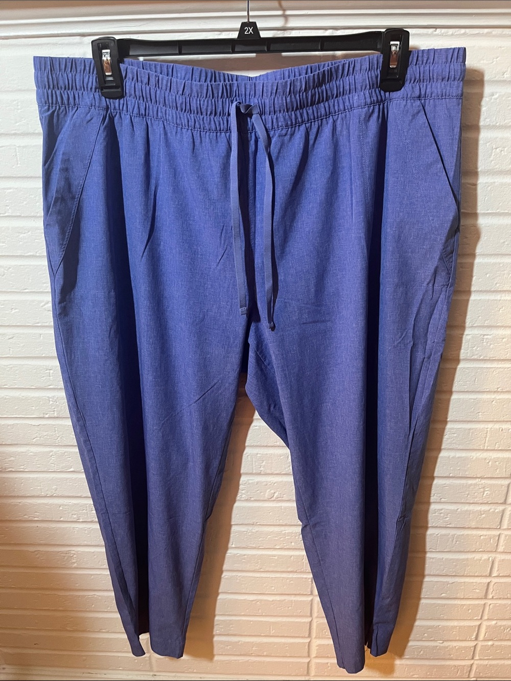 Womens Relaxed Drawstring Pants - Blue
